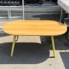 Bàn Sofa Mặt Oval Gỗ Tự Nhiên Cũ