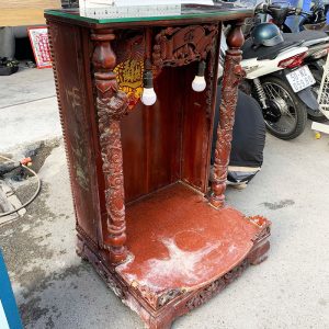 Bàn Thờ Ông Địa 68cm Gỗ Tự Nhiên Cũ