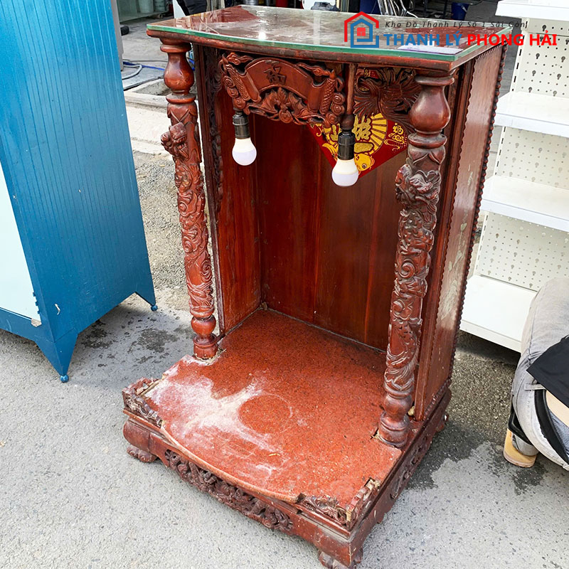 ban-tho-ong-dia-68cm-go-tu-nhien-cu-2 Bàn Thờ Ông Địa 68cm Gỗ Tự Nhiên Cũ