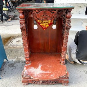 Bàn Thờ Ông Địa 68cm Gỗ Tự Nhiên Cũ