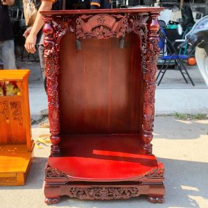 Bàn Thờ Ông Địa 68cm Gỗ Tự Nhiên Cũ