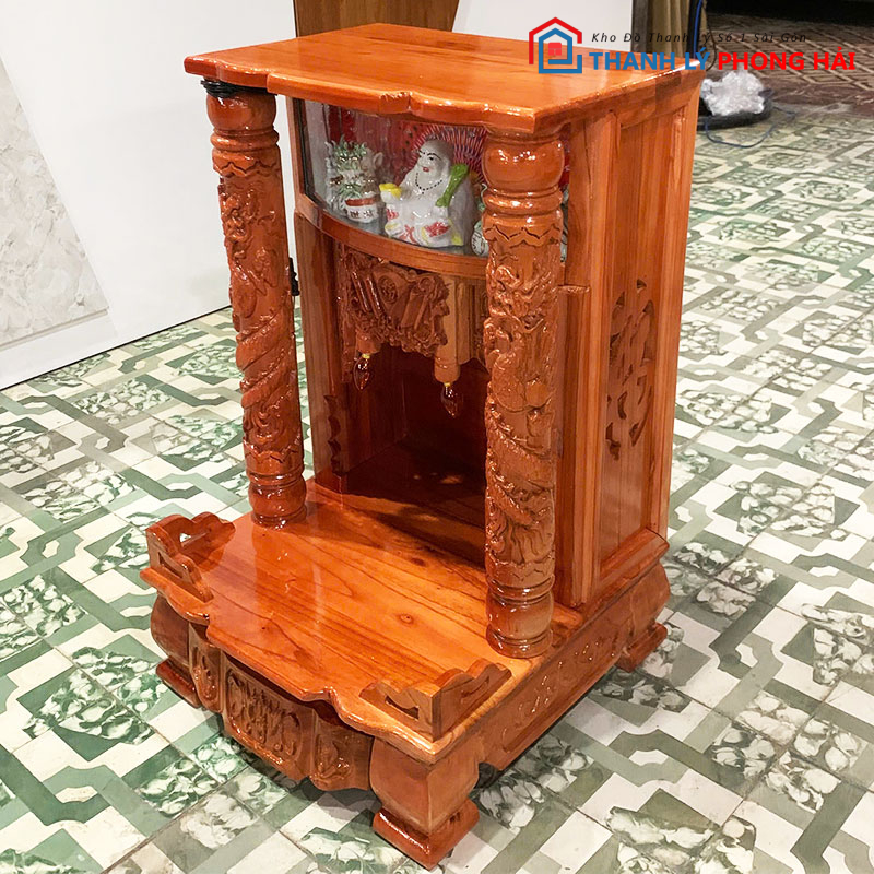 ban-tho-ong-dia-go-xoan-cham-khac-co-dien-2 Bàn Thờ Ông Địa Gỗ Xoan Chạm Khắc Cổ Điển Mới 99% (Nhiều Size)