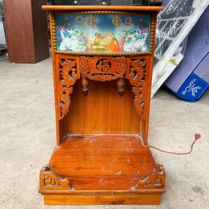 Bàn Thờ Ông Địa Thần Tài Gỗ Cũ