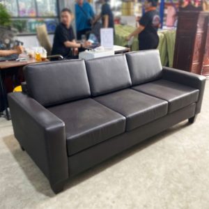 Thanh Lý Băng Sofa 2m2 Bọc Da Màu Nâu Mới 99%