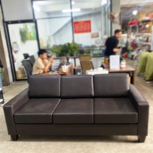 Thanh Lý Băng Sofa 2m2 Bọc Da Màu Nâu Mới 99%