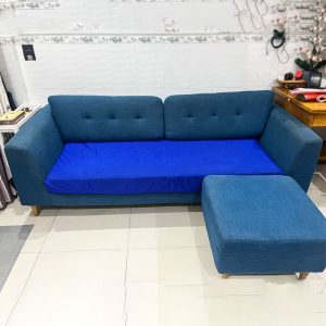 Băng Sofa Bọc Nỉ Cozy Màu Xanh Cũ