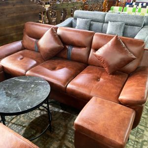 Băng Sofa Thuyền Bọc Da Cao Cấp Kèm Gối Mới 99%