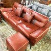 Băng Sofa Thuyền Bọc Da Cao Cấp Kèm Gối Mới 99%
