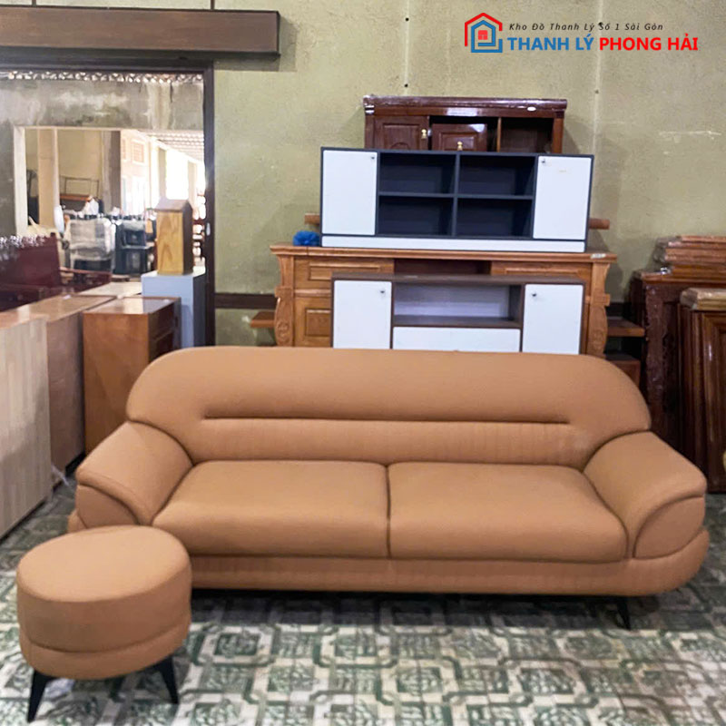 bang-sofa-thuyen-boc-da-moi-99-4 Thanh Lý Băng Sofa Thuyền Bọc Da Mới 99%