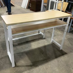 Bộ Bàn Ghế Học Sinh 1m1 Chân Sắt Cũ