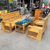 Bộ Bàn Ghế Salon Gỗ Tự Nhiên 5 Món Cũ