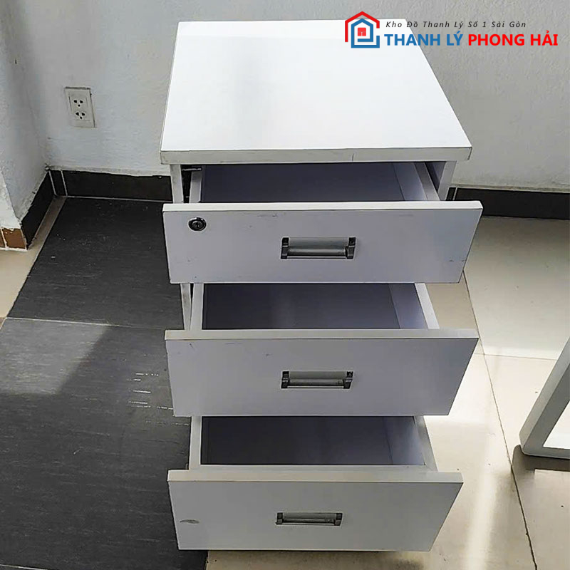 bo-ban-lam-viec-1m4-kem-tu-cabin-1 Bộ Bàn Làm Việc 1m4 Kèm Tủ Cabin 3 Ngăn Cũ (Hết Tủ)