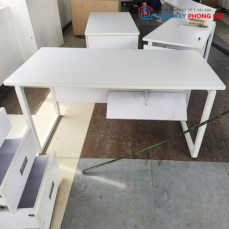 bo-ban-lam-viec-1m4-kem-tu-cabin-2 Bộ Bàn Làm Việc 1m4 Kèm Tủ Cabin 3 Ngăn Cũ (Hết Tủ)