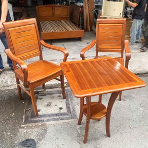 Bộ Bàn Trà Gỗ Tự Nhiên Cũ