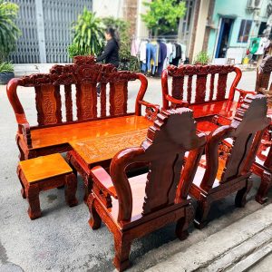 Bộ Salon Gỗ Mã Đáo Thành Công Tay 10 Mới 99%