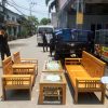 Bộ Salon Gỗ Tự Nhiên 5 Món Cổ Điển Cũ