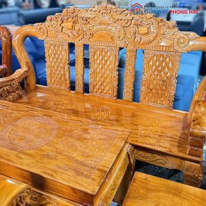 Bộ Salon Louis Hoàng Gia Tay 12 3 Tựa Mới 99% (Nhiều Màu)