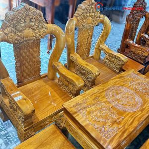 Bộ Salon Louis Hoàng Gia Tay 12 3 Tựa Mới 99% (Nhiều Màu)
