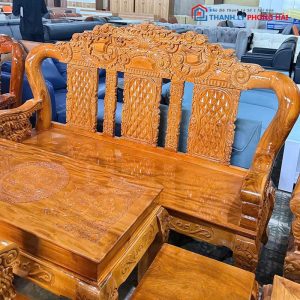Bộ Salon Louis Hoàng Gia Tay 12 3 Tựa Mới 99% (Nhiều Màu)