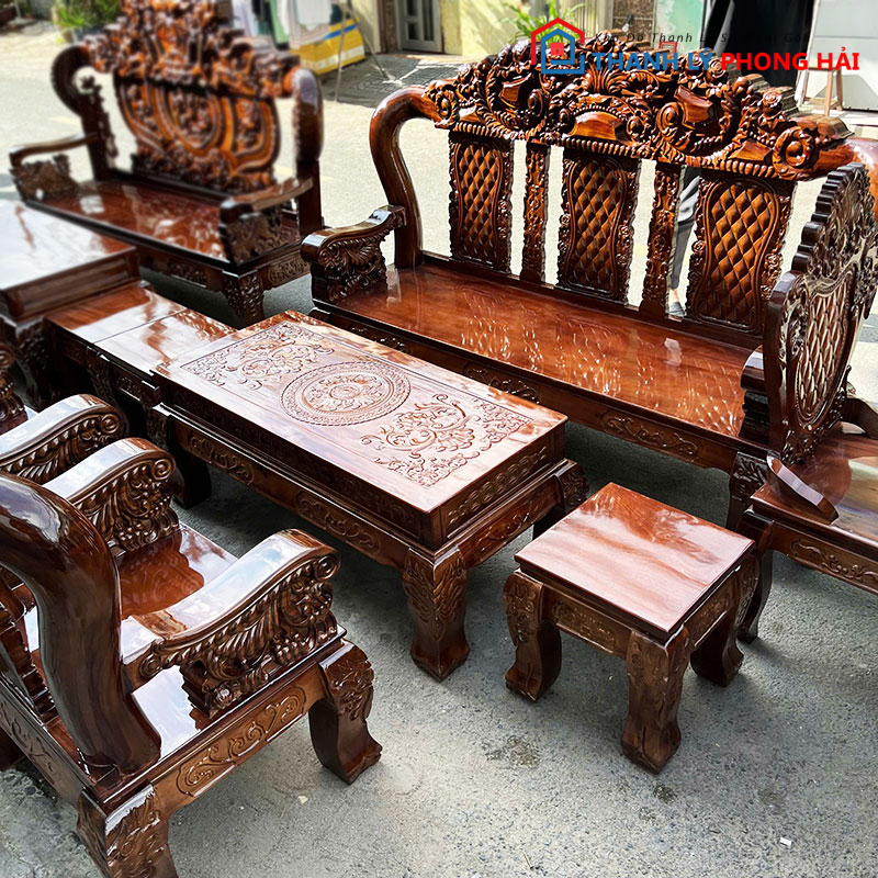 bo-salon-louis-hoang-gia-tay-12 Bộ Salon Louis Hoàng Gia Tay 12 3 Tựa Mới 99%