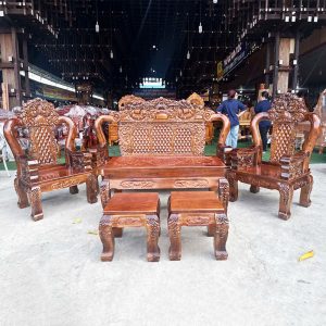 Bộ Salon Louis Tay 12 6 Món Hoàng Gia Mới 99%