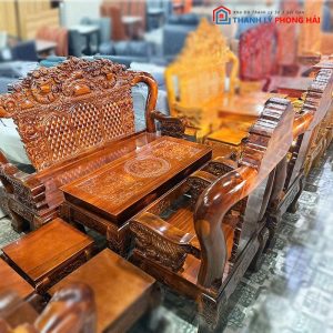 Bộ Salon Louis Tay 12 6 Món Hoàng Gia Mới 99% (Nhiều Màu)