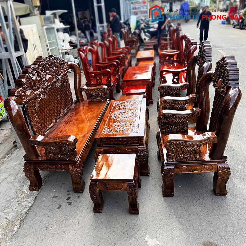 bo-salon-louis-tay-12-6-mon-hoang-gia-3-1 Bộ Salon Louis Tay 12 6 Món Hoàng Gia Mới 99% (Nhiều Màu)