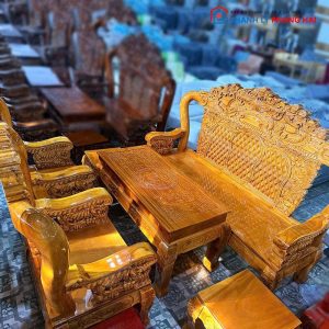 Bộ Salon Louis Tay 12 6 Món Hoàng Gia Mới 99% (Nhiều Màu)
