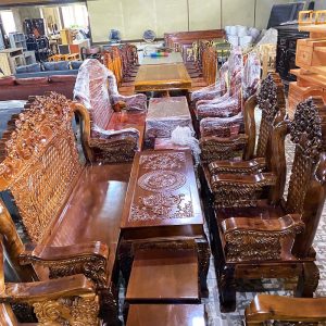 Bộ Salon Louis Tay 12 6 Món Hoàng Gia Mới 99%