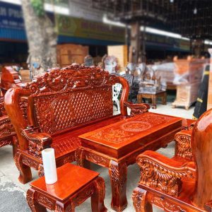 Bộ Salon Louis Tay 12 6 Món Hoàng Gia Mới 99%