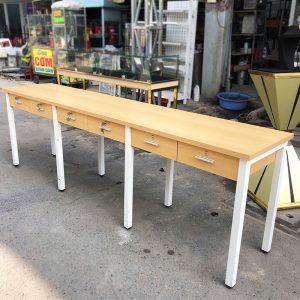 Cụm Bàn Làm Việc 2m4 Nhiều Ngăn Kéo Cũ