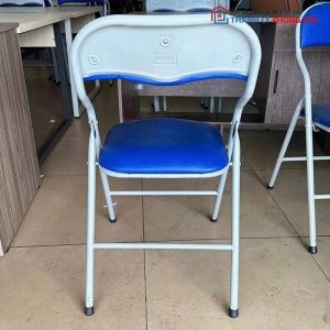 Ghế Da Xanh Khung Sắt Cũ (Nhiều Màu)