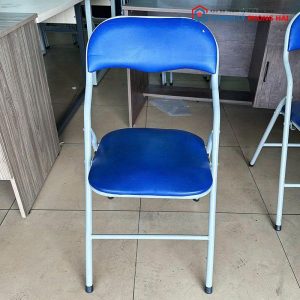Ghế Da Xanh Khung Sắt Cũ (Nhiều Màu)