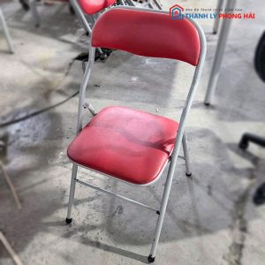 Ghế Da Xanh Khung Sắt Cũ (Nhiều Màu)
