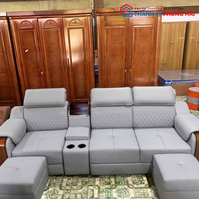 ghe-sofa-da-kieu-hoc-ruou-5 Ghế Sofa Da Kiểu Hộc Rượu Mới 99% (Nhiều Màu)