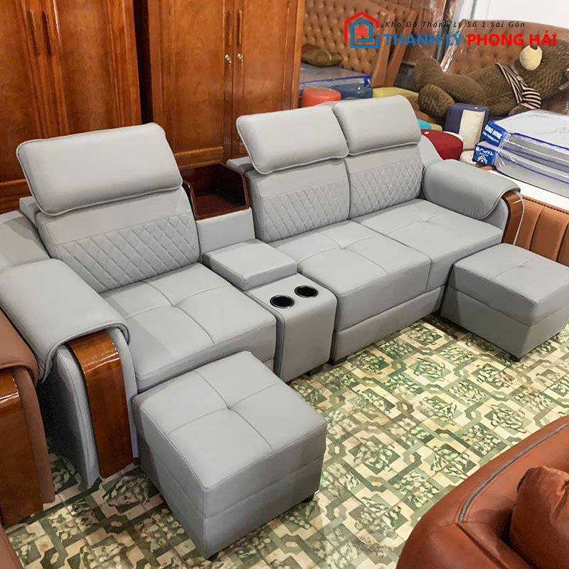 ghe-sofa-da-kieu-hoc-ruou-6 Ghế Sofa Da Kiểu Hộc Rượu Mới 99% (Nhiều Màu)