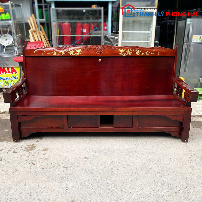 ghe-truong-ky-go-tu-nhien-2 Ghế Trường Kỷ Gỗ Tự Nhiên Gấp Thành Giường 1m Cũ