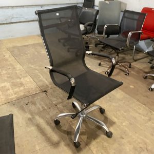 Ghế Xoay Lưng Cao Lưới Đen Cũ