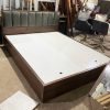Giường Gỗ MDF 1m6 Có Ốp Mút Bọc Da Đầu Giường Cũ