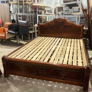 Giường Gỗ Tự Nhiên 1m6 Đơn Giản Cũ
