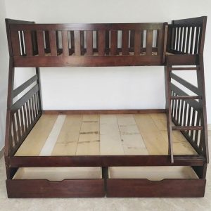Giường Tầng Gỗ Có 2 Hộc Kéo Cũ