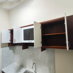 Hệ Tủ Bếp Trên Dưới Gỗ MDF Cũ