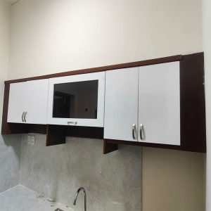 Hệ Tủ Bếp Trên Dưới Gỗ MDF Cũ