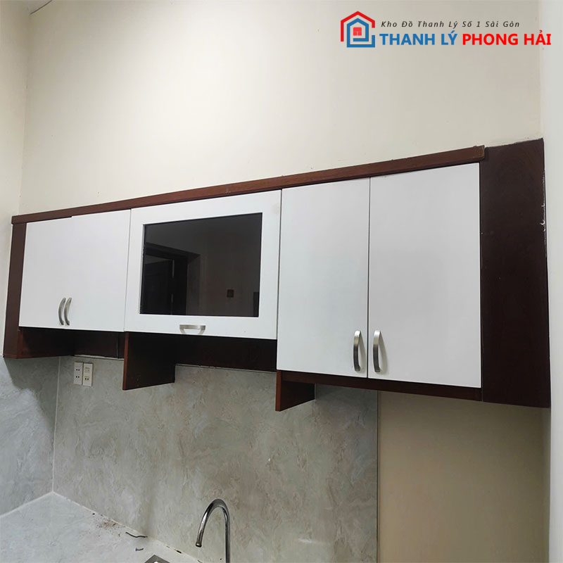 he-tu-bep-tren-duoi-go-mdf-cu-4 Hệ Tủ Bếp Trên Dưới Gỗ MDF Cũ
