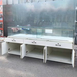 Hệ Tủ Trưng Bày Mặt Kính 2m4 Cũ