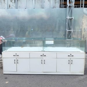 Hệ Tủ Trưng Bày Mặt Kính 2m4 Cũ