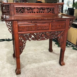 Kệ Thờ 2 Tầng Gỗ Tự Nhiên Chạm Khắc Cổ Điển Cũ