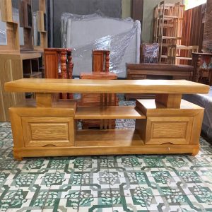 Kệ Tivi Gỗ Sồi 1m6 Màu Lau Hương Mới 99%