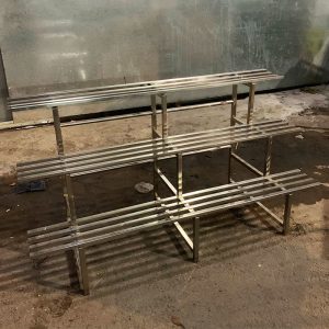 Kệ Trưng Bày Inox 3 Tầng Cũ