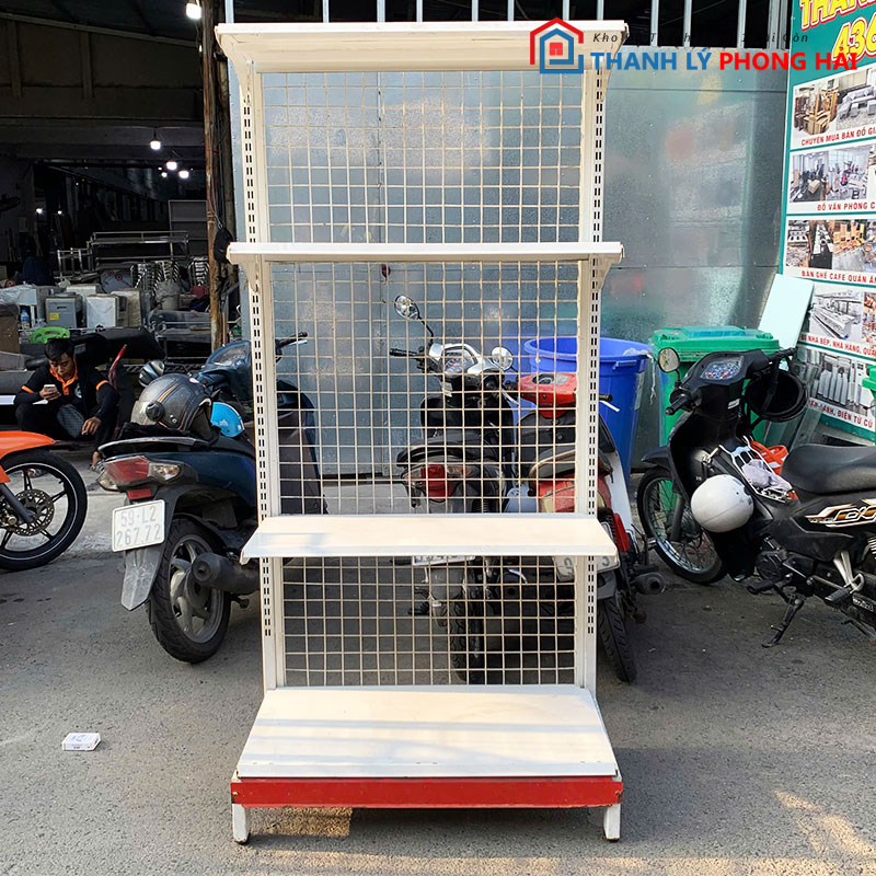 ke-trung-bay-san-pham-90cm-co-luoi-sat-cu-3 Kệ Trưng Bày Sản Phẩm 90cm Có Lưới Sắt Cũ